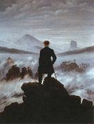 Caspar David Friedrich wanderer above the sea of fog USA oil painting artist